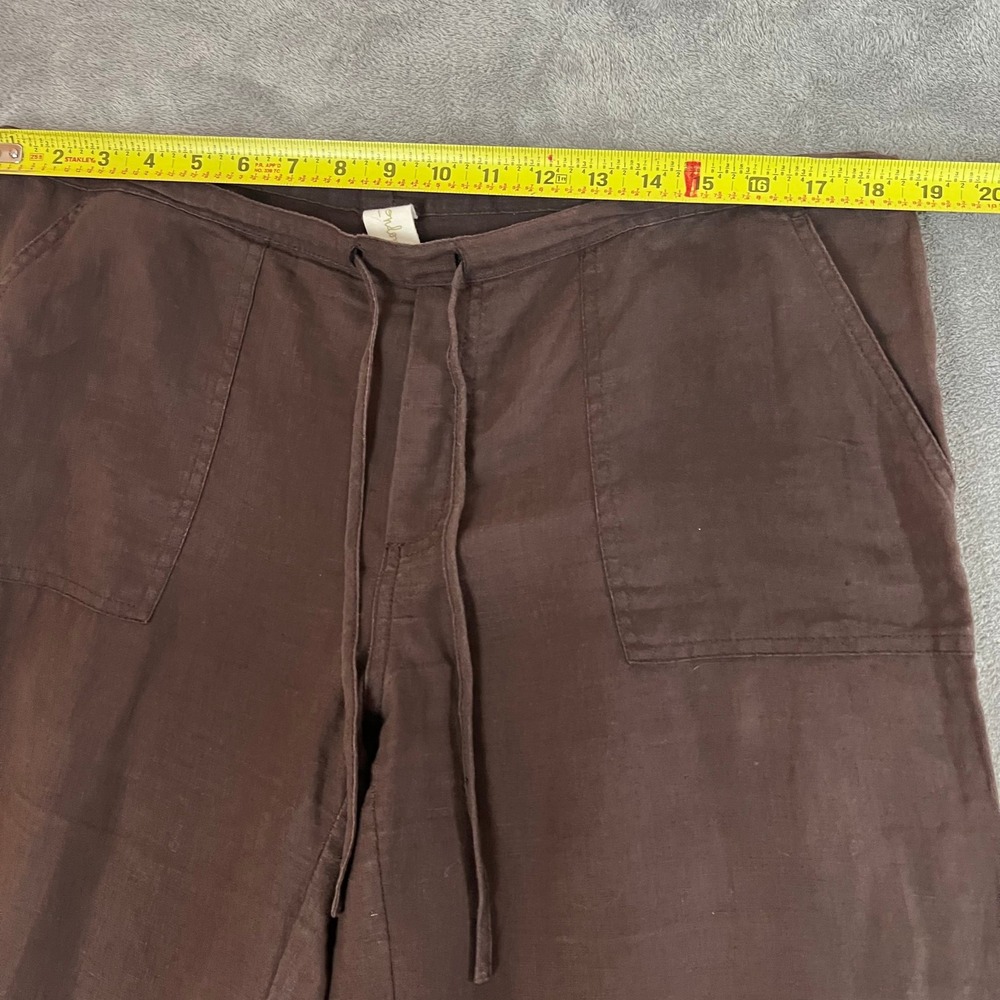 LONDONJEAN Wide Leg Pants in Dark Brown - Picture 7 of 8